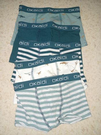 Lot de 5 caleçons garçon okaidi Taille 3 ans neufs