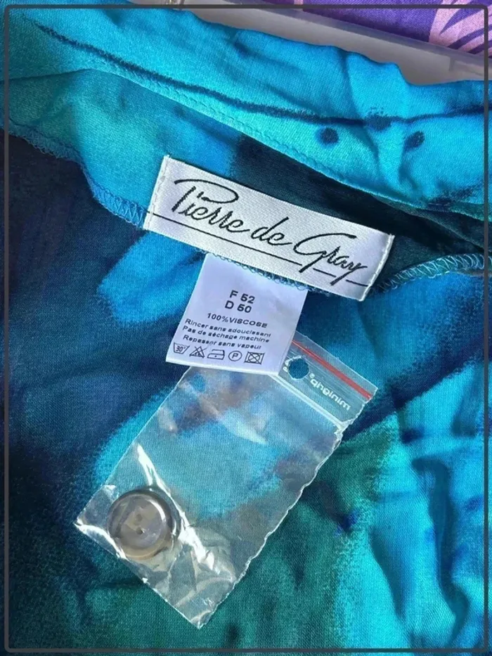 Chemise manche courte taille 52 marque pierre de Gray neuve * - photo numéro 5