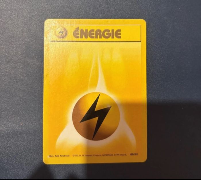 Carte Pokémon Wizards Énergie électrique 100/102 Set de base