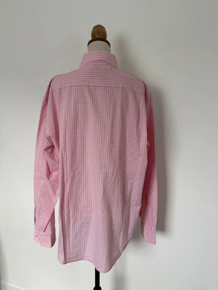 Chemise camisa blanc rose blouse fluide Camicia Overhemd folder Blusa Camicetta homme hombre - photo numéro 2