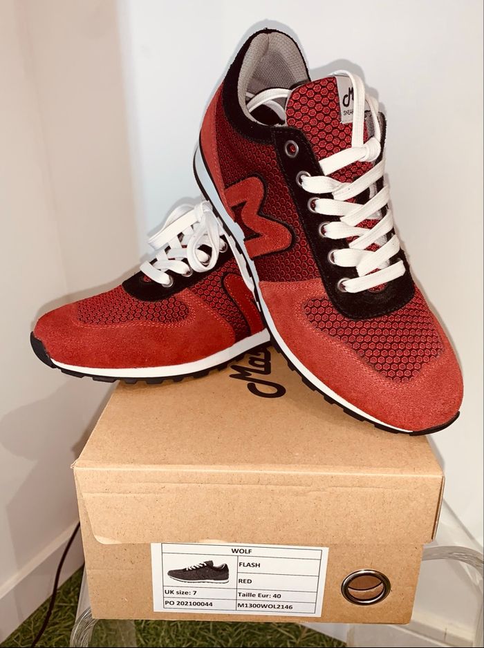 Sneakers cuir daim Mascaret