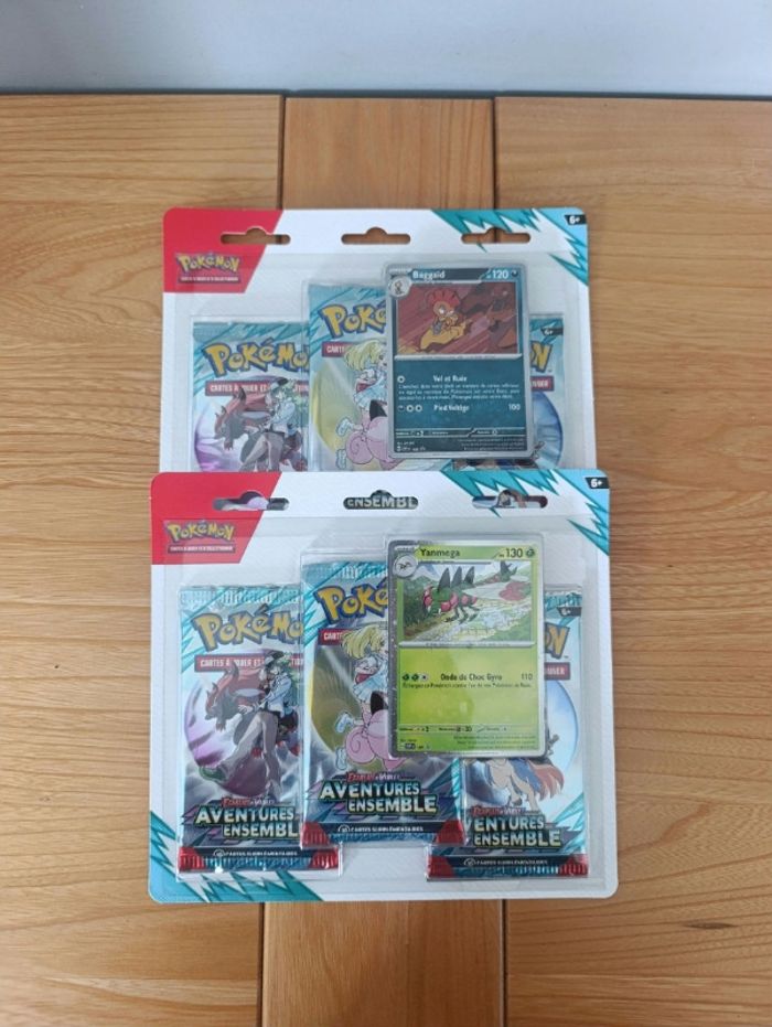 Lot de 2 Tripack pokémon Aventures Ensembles
