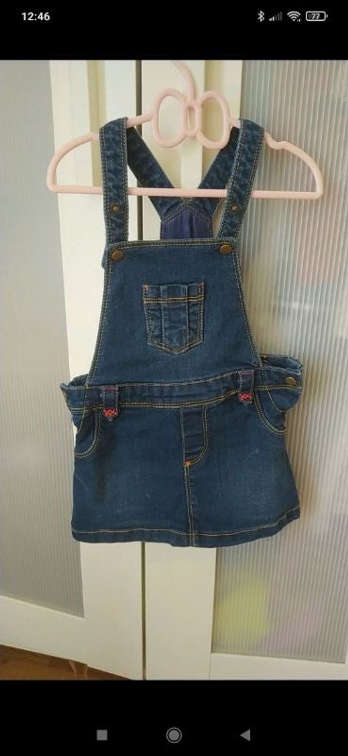 Robe salopette jean