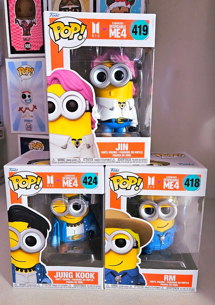 Funko Pop Minions x BTS – Despicable Me 4