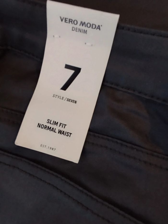 Pantalon gris foncé Seven Vero Moda taille 27/34 - photo numéro 7