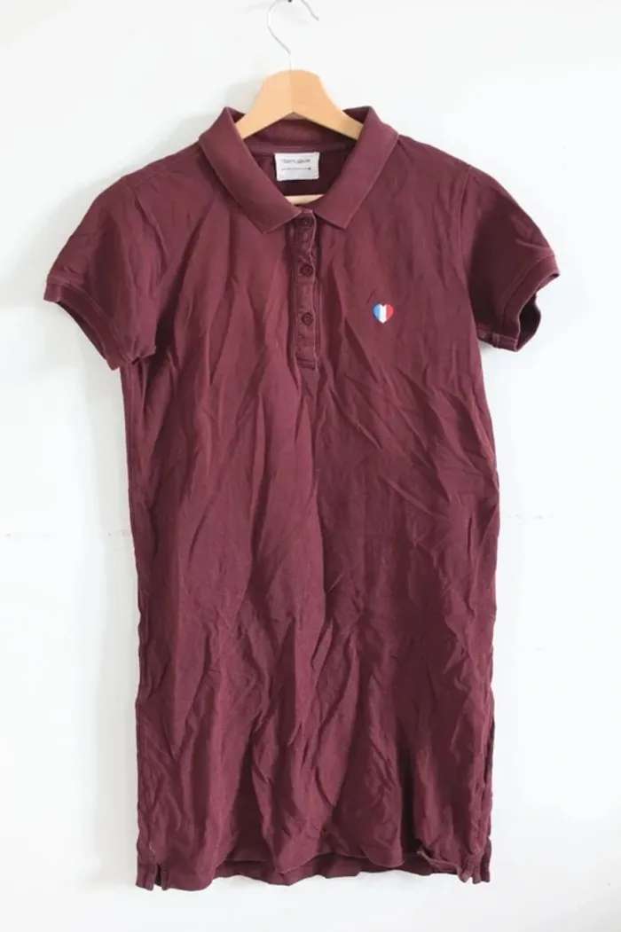 C56 robe polo bordeaux Teddy Smith S