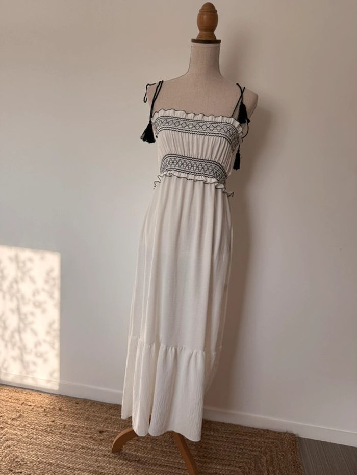Robe tunique longue Kleid dress Vestido Vestito jurk jumpsuit femme donna woman mujer volant été - photo numéro 7