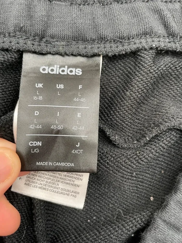 Cotton Adidas pants black white Womens L - photo numéro 7