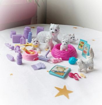 Chien dog chat cat blanc white terrier Persan vétérinaire croquettes vet center os barbie