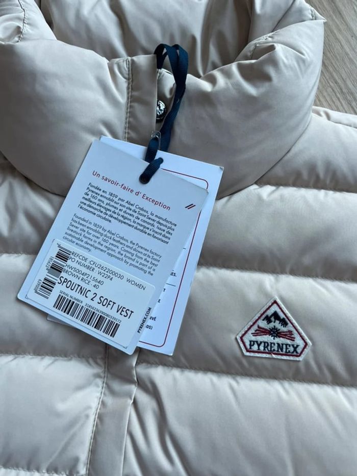 Doudoune sans-manches femme Pyrenex Spoutnic 2.0 Beige 40 - photo numéro 2