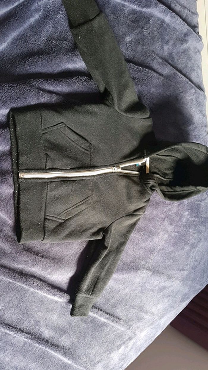 Gilet noir zippé