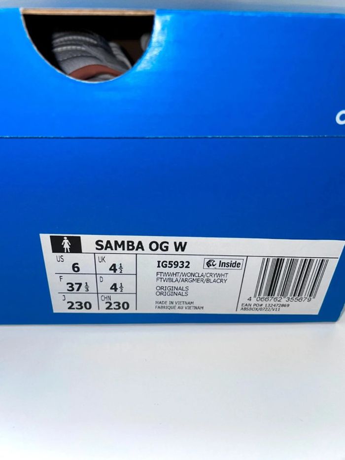 Adidas Samba OG White Wonder clay - photo numéro 9
