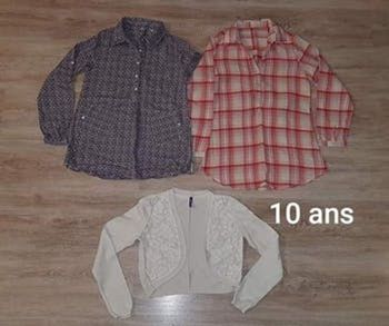 Lot chemises 10 ans