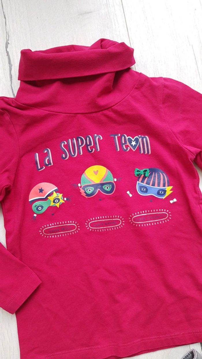 Ensemble 2 pièces fille 3ans dpam kiabi - photo numéro 3