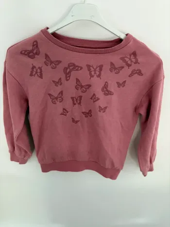 Pull fille papillon 8 ans