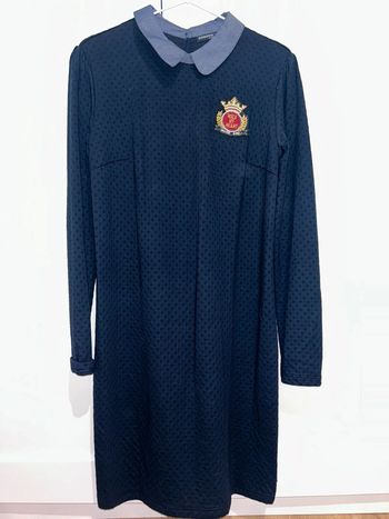 541 - robe bleu marine et détails