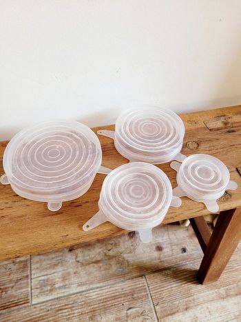 Lot de 4 couvercles en silicone