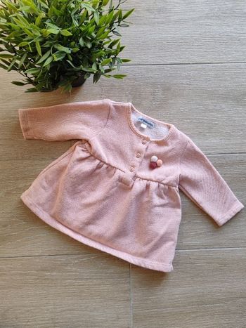 Robe rose molletonnée Vertbaudet 3 mois 🌸