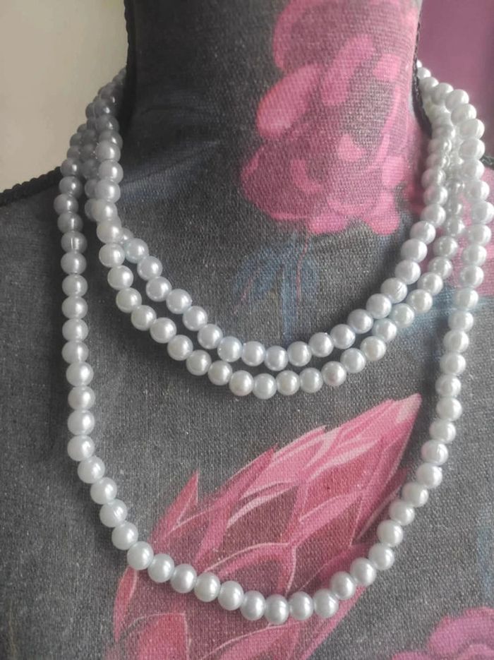 Collier long sautoir en perles - photo numéro 2