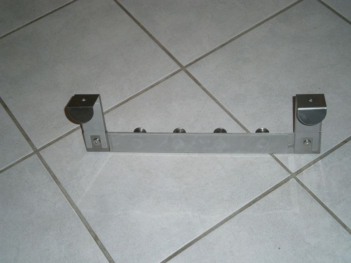 Patère de porte en métal argenté - photo numéro 3
