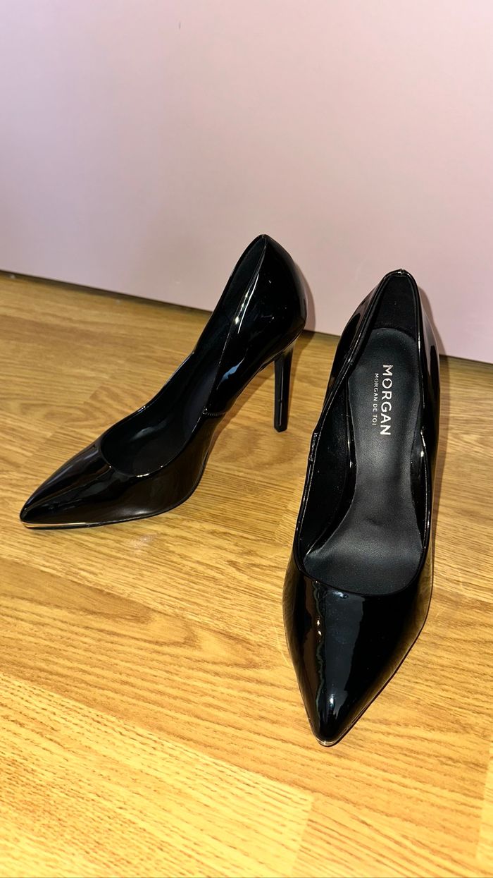 Escarpins noirs vernis Morgan taille 36 – élégants et intemporels - photo numéro 5
