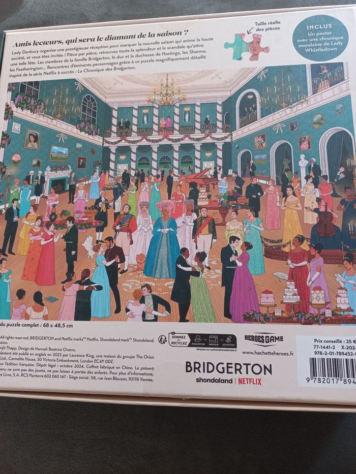 Puzzle 1000 pièces la chronique des bridgerton netflix - photo numéro 2