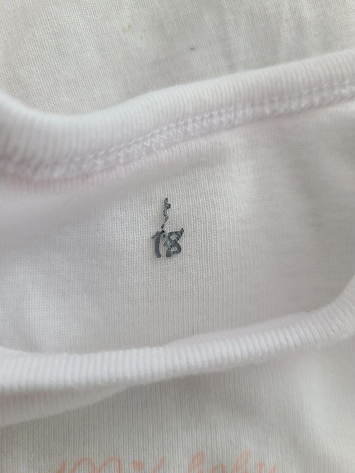 Body tex baby blanc taille 18 mois - photo numéro 6