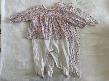 2 pyjamas coton 6 mois petit bateau fille