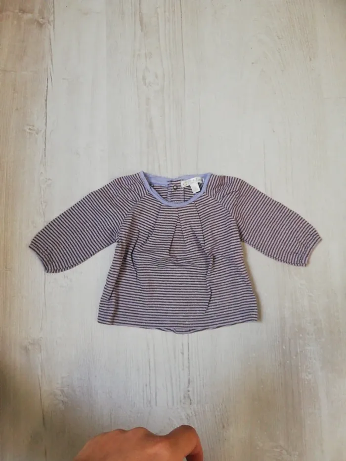 Lot de 4 t-shirt manches longues 3mois - photo numéro 2