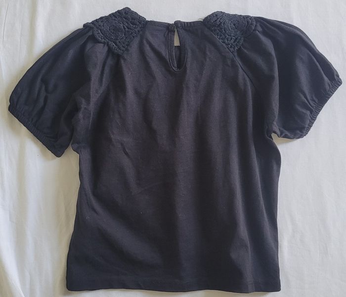 Tshirt avec broderie noir zara - photo numéro 2