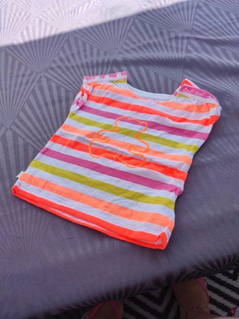 Tee shirt lulu castagnette fluo