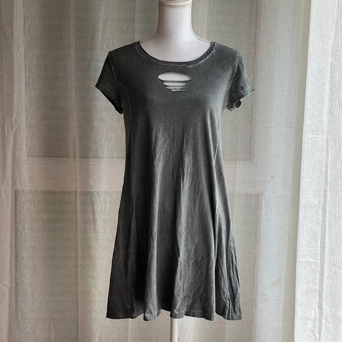 Robe grise effet délavé