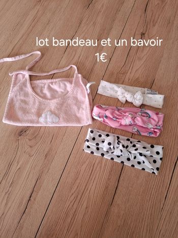 Lots bandeau bavoir