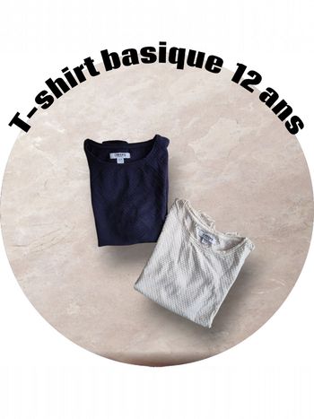 T-shirt basique fille 12 ans