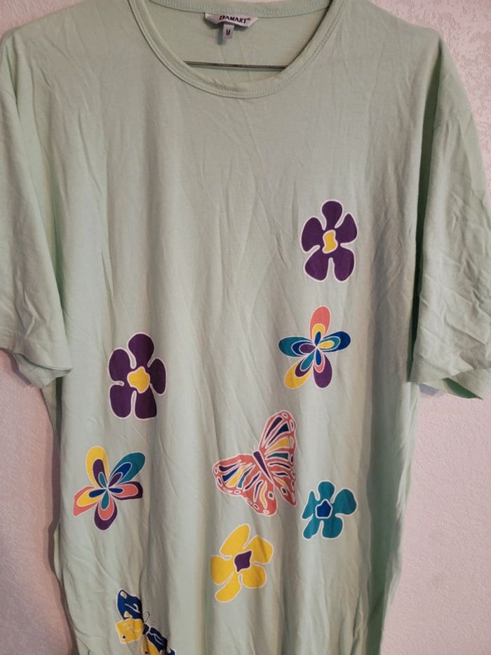 Robe d'été longue à motif fleur imprimé vintage - photo numéro 2