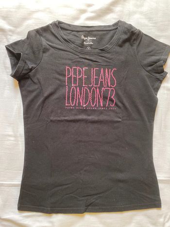 T-shirt noir Pepe Jeans