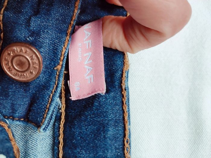 Jupe droite en jean et broderies 6 ans - photo numéro 4