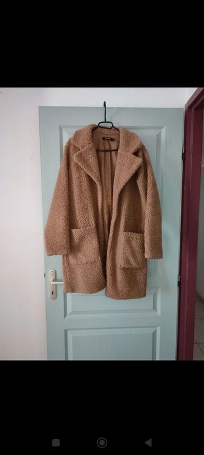 Manteau marron clair taille M/L
