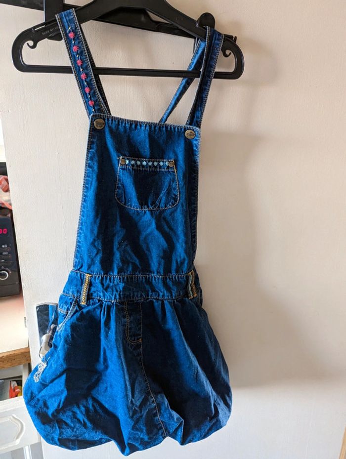 Robe en jean mouchetée