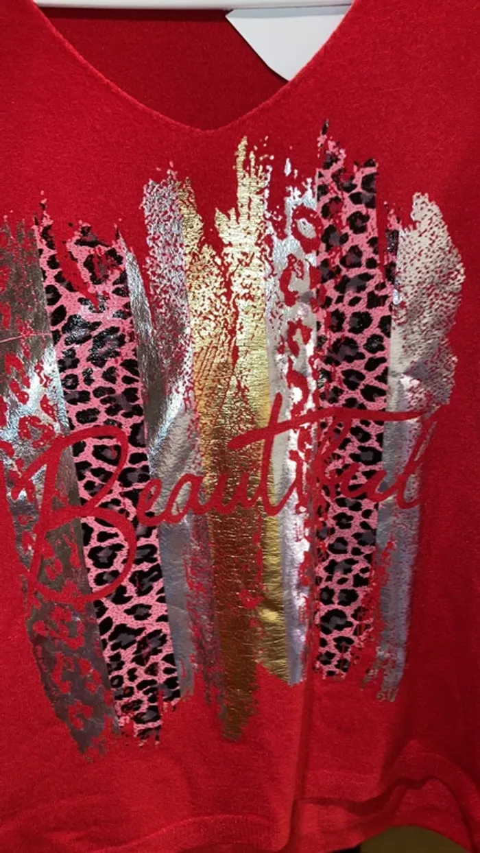 pull rouge - photo numéro 3