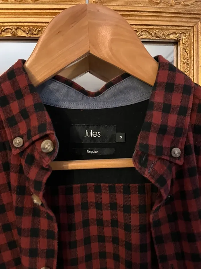 Chemise à carreaux rouge et noir - photo numéro 2