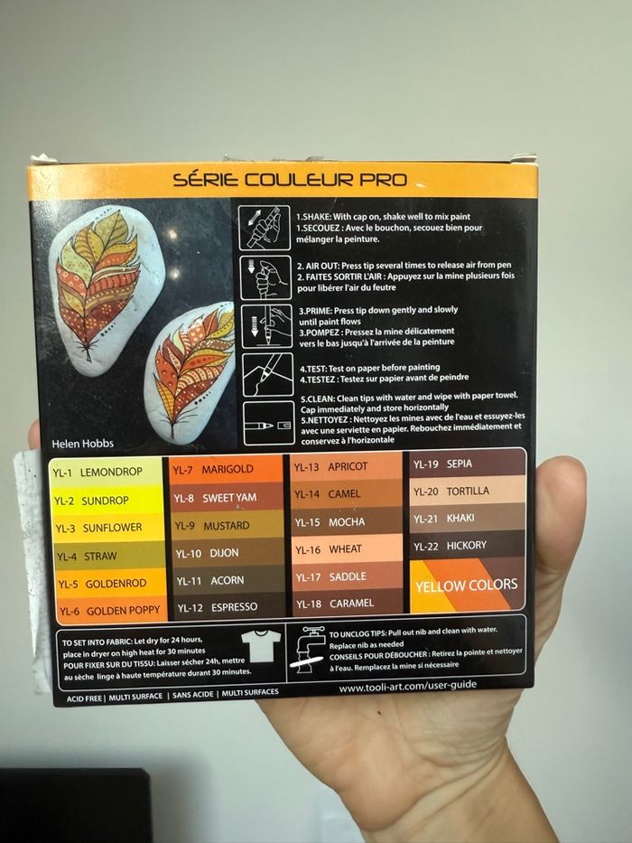 Boite Feutres Tooli Art Jaune XF - photo numéro 2