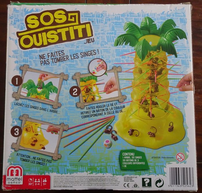 Jeu de société MATTEL Sos Ouistiti dès 5 ans - photo numéro 2