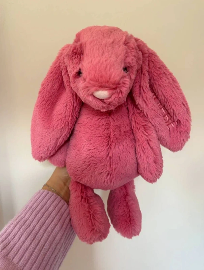 Lapin Jellycat personnalisé Phoebe cerise - photo numéro 2