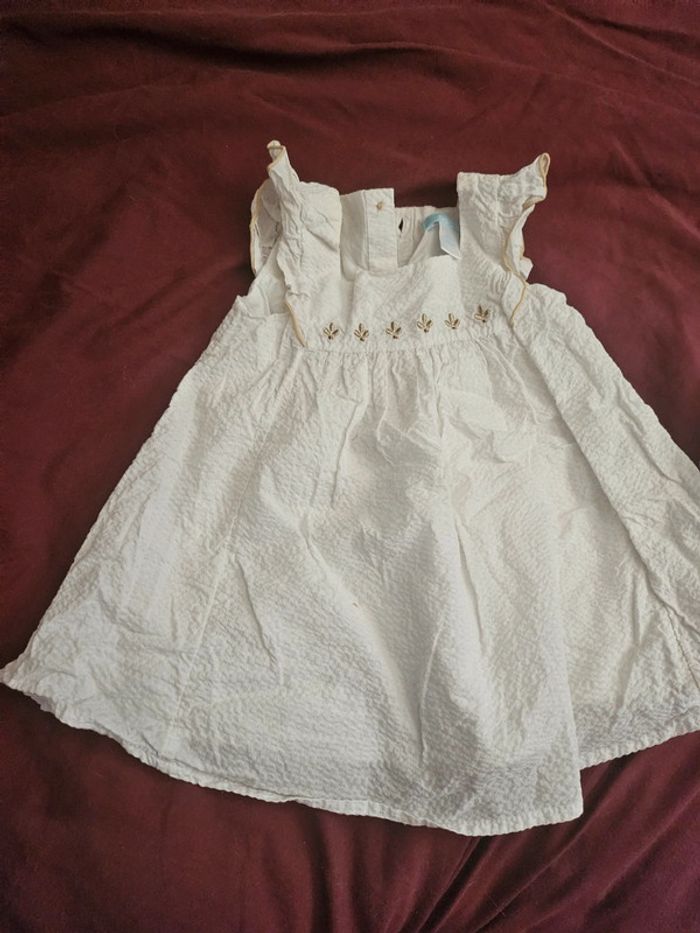 Robe cérémonie bébé / vêtement été bébé/ bloomer 3 mois fille - photo numéro 3