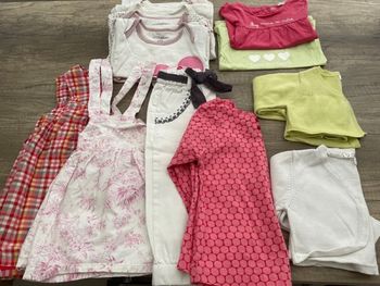 Lot 14 vêtements été Fille -18M-