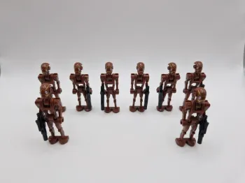 Figurines type lego 8 droides commando star wars
