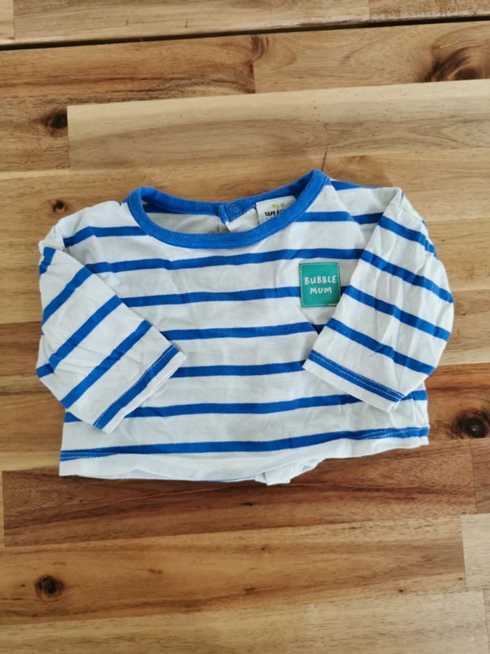 Lot de 3 tee-shirt ML TAO 1 mois - photo numéro 2