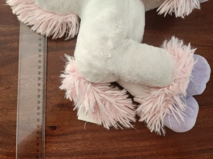 Peluche Licorne Blanc Mauve 🧸 - photo numéro 4