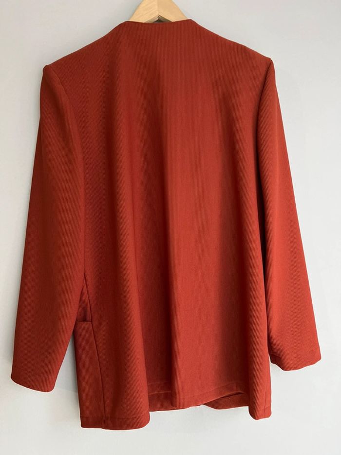 Veste avec épaulette marron pour femme en taille 42 - photo numéro 2